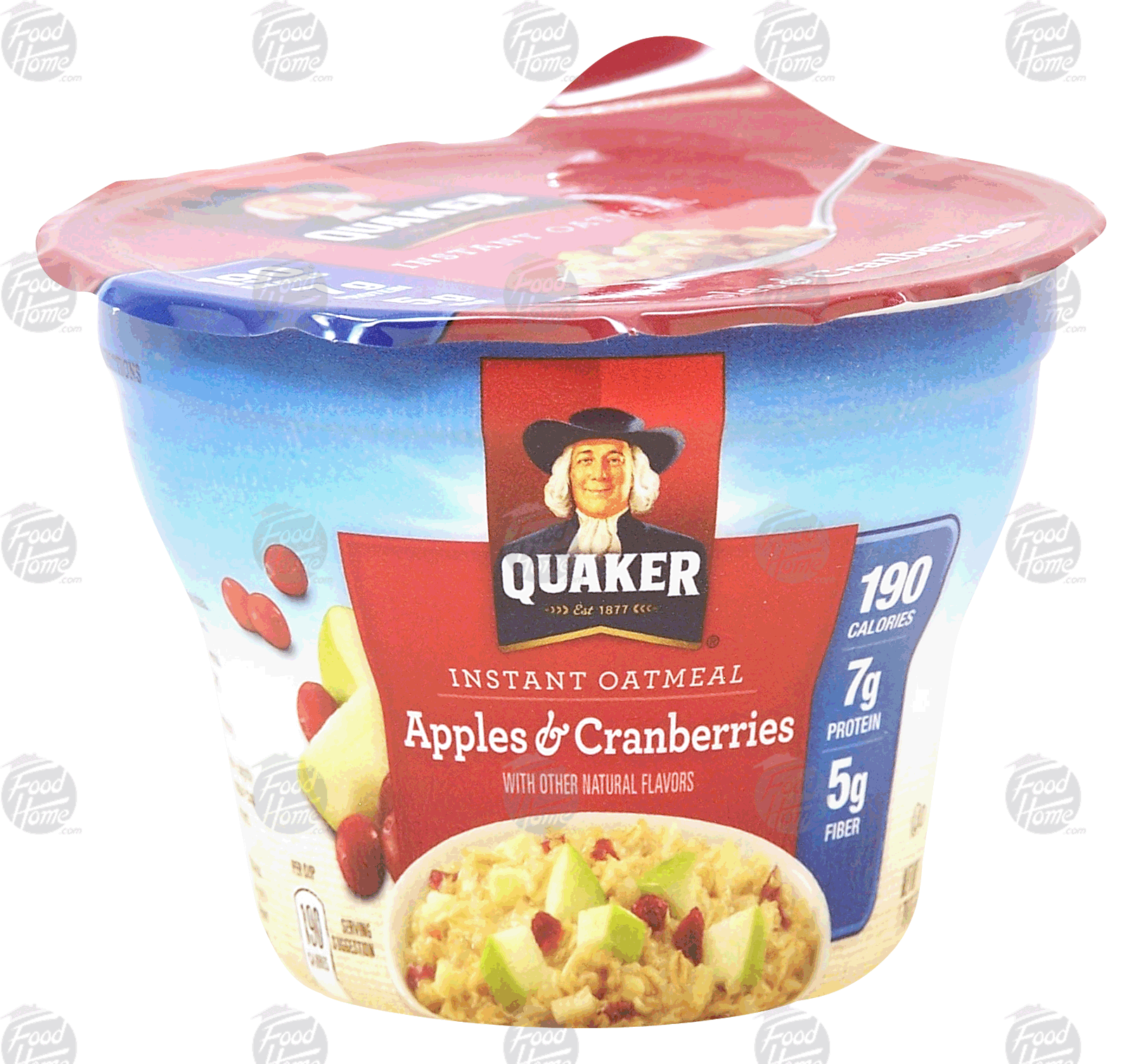 Quaker  instant oatmeal, apples & cranberries Full-Size Picture